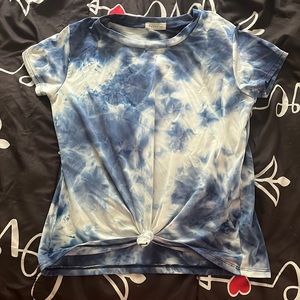 Blue tie-dye shirt